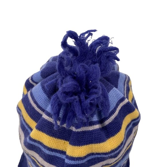 Columbia Knit Beanies Set 2 Stripes Designs unisex blue yellow orange ecru white - Picture 13 of 16